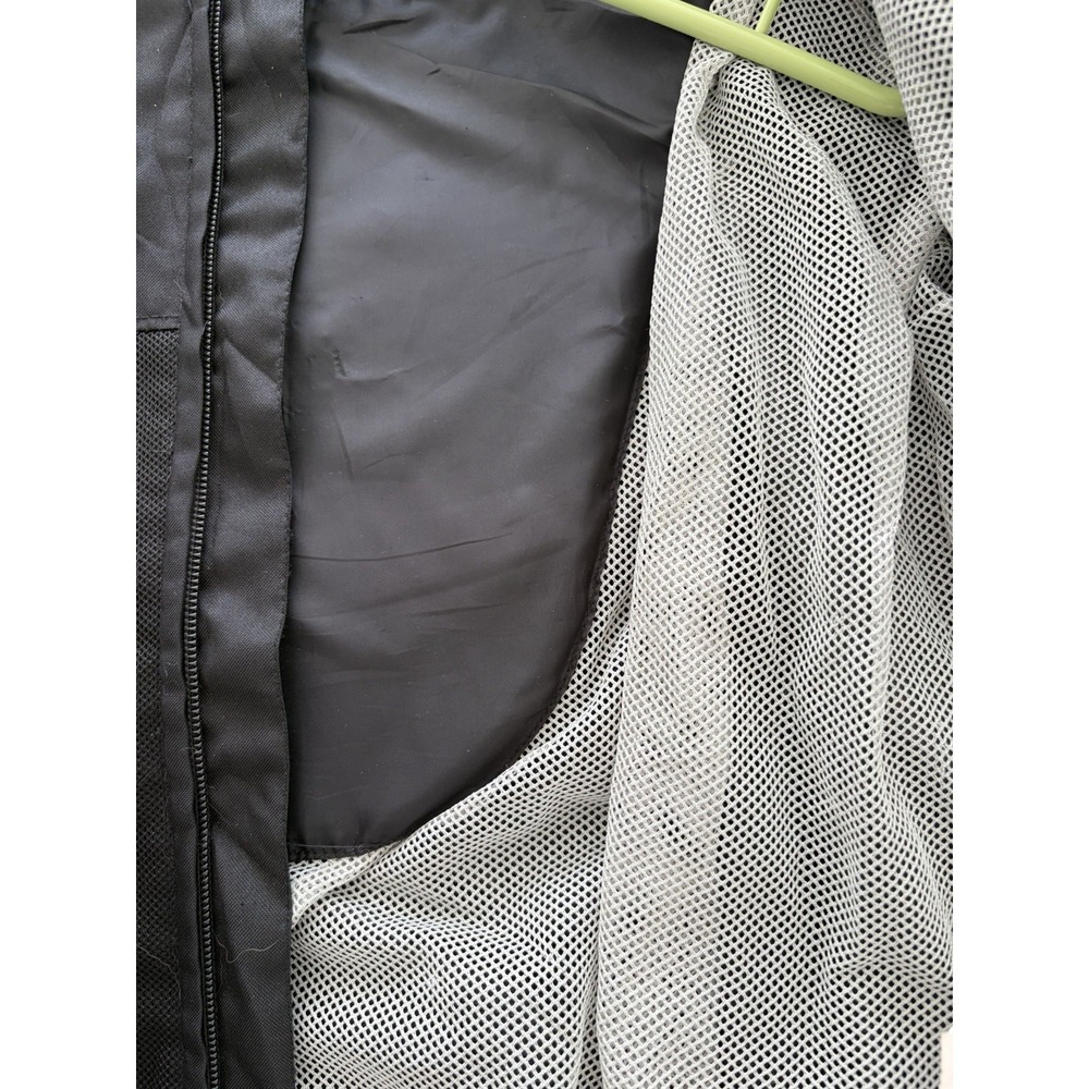 MEN'S VEGA TECH GEAR MESH MOTORCYCLE JACKET W/ PADDING SIZE XL Black - Picture 5 of 11